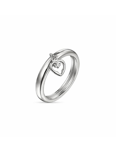 Кольцо Миниатюры Сердце Родий 17