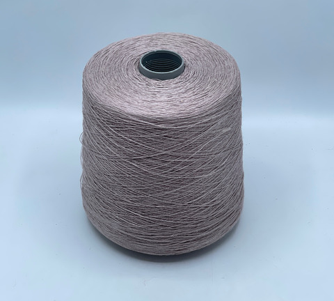 Бобинная пряжа, Linen, 1/960 960м, 100% Лен, Пыльный,серо-розовый. 40747