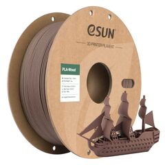 Пластик для 3D-печати eSUN PLA Wood, 1,75 мм, 1 кг, орех, PLA-WOOD175O-WA1P1