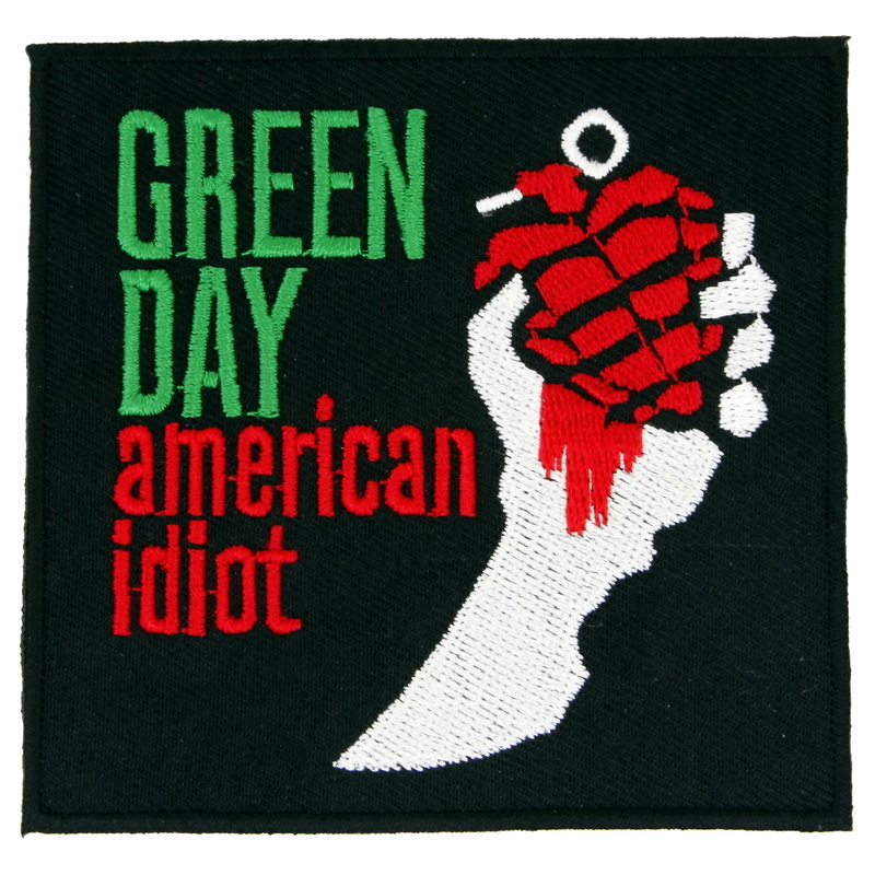 American idiot перевод green. Грин дей нашивка. Green Day нашивка. Нашивка Green Day трафарет.