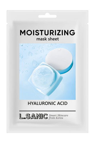 L’Sanic Маска тканевая с гиалуроновой кислотой - Hyaluronic acid moisturizing mask sheet, 25 мл