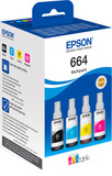 Набор оригинальных чернил EPSON T664 4 цвета, для L100/L110, L210, L300/L355