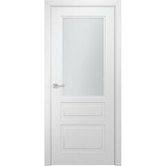 Купить Межкомнатная дверь эмаль Luxor L-2 белая остеклённая