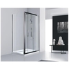 Aquanet 183844 Компл.2 - NPE1131 Душевая шторка DELTA (800х1400х2000) нержавеющая сталь стекло прозрачное 8 мм (183844)