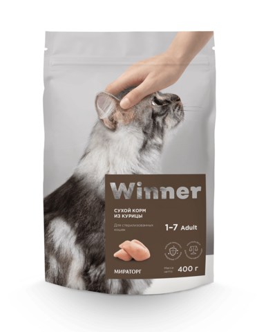 Сухой корм Winner Мираторг для стерилизованных кошек