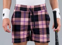 Шорты теннисные Hydrogen Tartan Shorts - pink/black