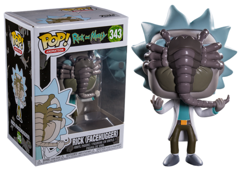 Фигурка Funko POP! Rick and Morty: Rick (Facehugger) (343)