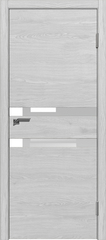 Межкомнатная дверь К-11 / Цвет Ясень серый / Стекло "Лакобель белое" / Двери Верда