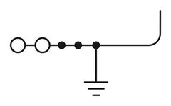 ST 2,5-TWIN/ 1P-PE-Заземляющий клеммный модуль с пружинными зажимами