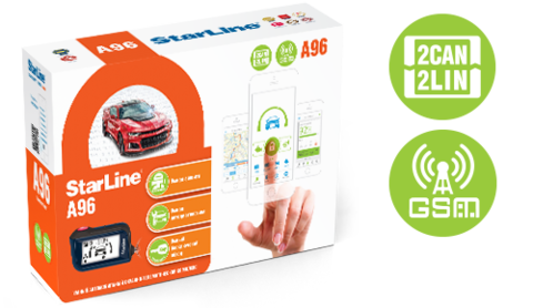 Автосигнализация Starline A96 2CAN+2LIN GSM