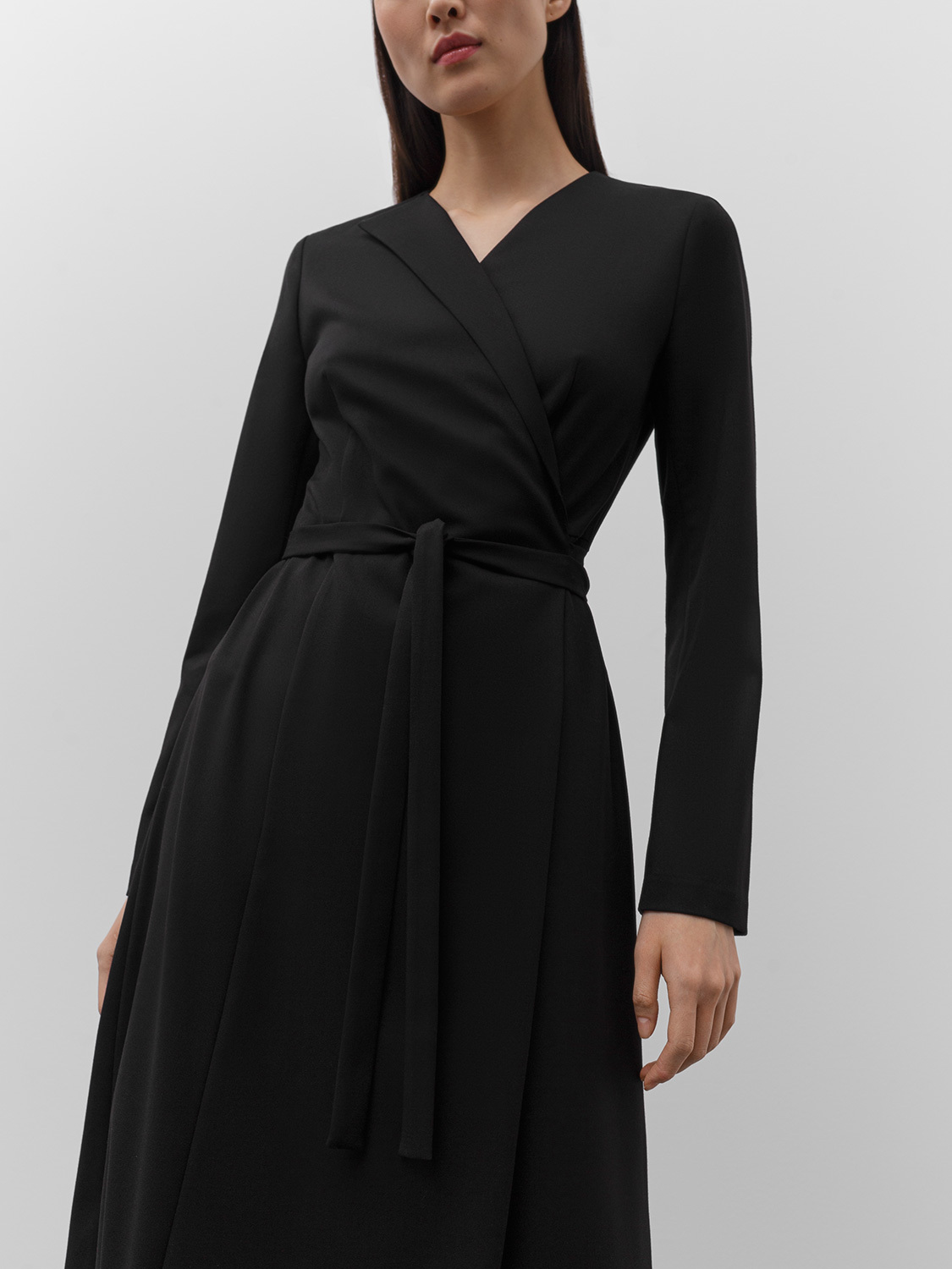 

Платье Наоми с одним лацканом, Черный