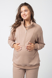 Костюм для беременных и кормящих 15535 темно-бежевый