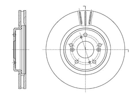 Диск тормозной вентилируемый G-brake  GR-20760