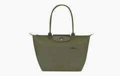 longchamp Le Pliage Green Recycled Canvas L Tote Bag "Forest"