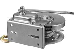 ЗУБР 0.9 т, 8 м, ручная барабанная подъемная тросовая лебедка, Профессионал (43117-0.9)