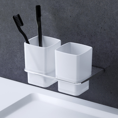 Двойной стеклянный стакан с настенным держателем AM.PM INSPIRE 2.0  - A50A343400