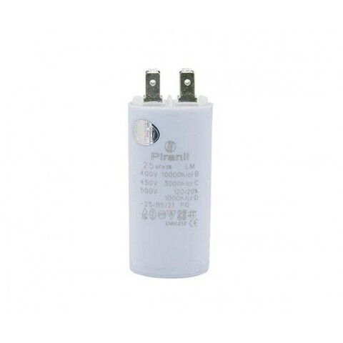 Конденсатор CBB60 25uF 450V (4 клеммы, с болтом) VEBEX 513025