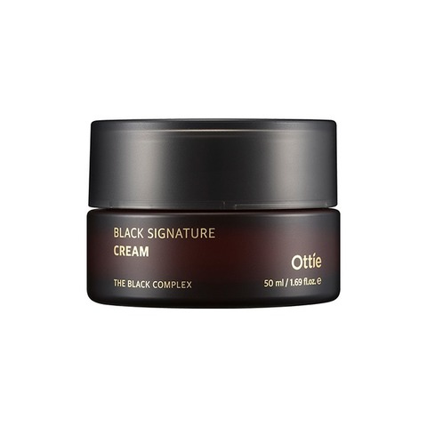 Ottie Black Signature Cream антивозрастной антивозрастной премиум-крем с муцином чёрной улитки