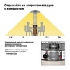 Уличный газовый обогреватель Aesto A-08Т, античный коричневый