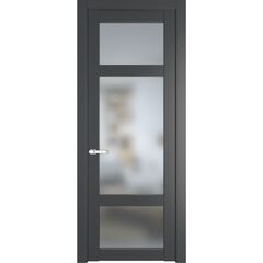 Межкомнатная дверь эмаль Profil Doors 1.3.2PD графит остеклённая