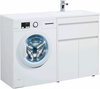 Aquanet 239216 Тумбас раковиной Токио 130 R напольная 1 ящик 2 фасада цвет белый глянец (239216)