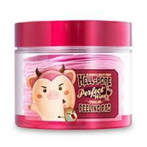 Elizavecca Hell - Pore Пилинг - пад очищающий Hell - Pore Perfect Wine Sparkling Peeling Pad