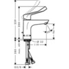 Смеситель для раковины однорычажный с донным клапаном Hansgrohe Focus 31911000