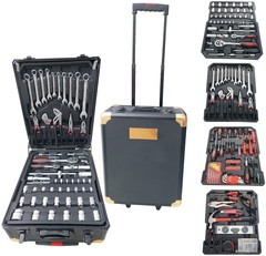 Набор инструмента  KINGTUL 186 предм. 1/2-1/4 (4-30мм, 6 гран.) "Дорожный кейс"