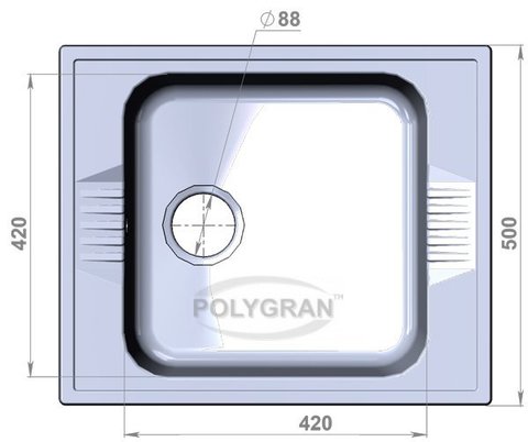 Кухонная мойка POLYGRAN F-20