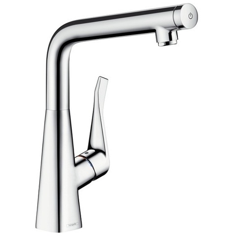 Смеситель для кухни с Г-образным изливом Hansgrohe Metris Select 14883800