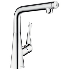 Смеситель для кухни с Г-образным изливом Hansgrohe Metris Select 14883800 фото