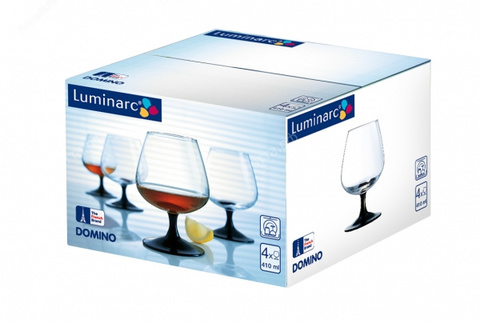Набор бокалов для коньяка Luminarc Домино 410 мл 4 шт купить