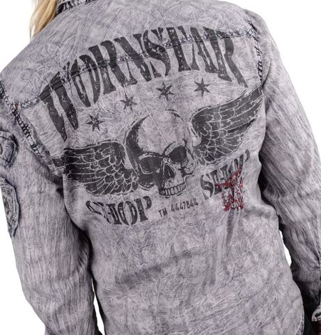 Wornstar | Рубашка мужская ASCENSION SHIRT W140 принт на спине