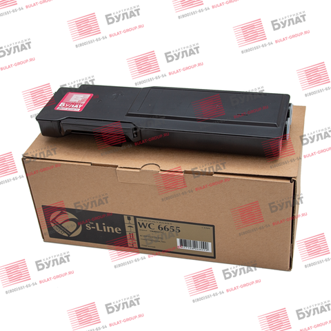 Тонер-картридж БУЛАТ s-Line 106R02752 для Xerox WC 6655 (Голубой, 7500 стр.)