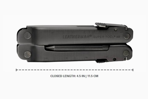 Мультитул Leatherman Super Tool 300 EOD Black, нейлоновый чехол, 19 функций (831369) цвет чёрный | Multitool-Leatherman.Ru