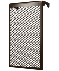 4 ДМЭР кор, Декоративный металлический экран на радиатор 4-х секционный, коричневый