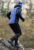 Премиальный костюм для лыж и зимнего бега Nordski Hybrid Hood Pro Black-Blue