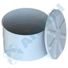 Бак цилиндрический вертикальный 1000 л с дыхательным клапаном Анион 1000 л. вертикальный (1360x1360x970см;белый) - арт.559494