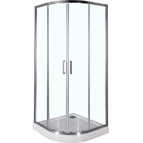 Aquanet 185040 Компл.2 - NAA2142 Душевая шторка Alfa (1000х1000х2000) стекло прозрачное хром, R550 (185040)