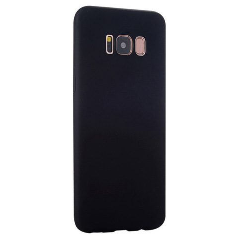 Силиконовый чехол для Samsung Galaxy S8+ (Черный)