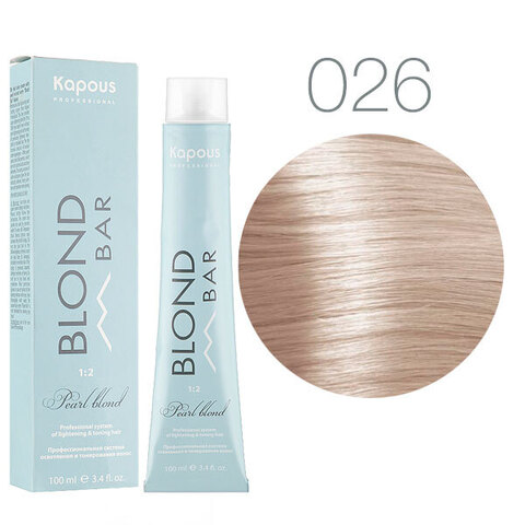 Kapous Blond Bar BB 026 (Млечный путь) - Крем-краска для волос с экстрактом жемчуга