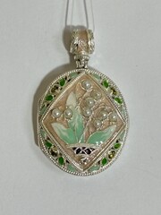 Ландыши (локет из серебра)