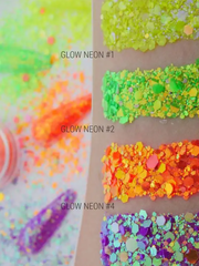 IVA nails Glow Neon 01 Блестки для ногтей