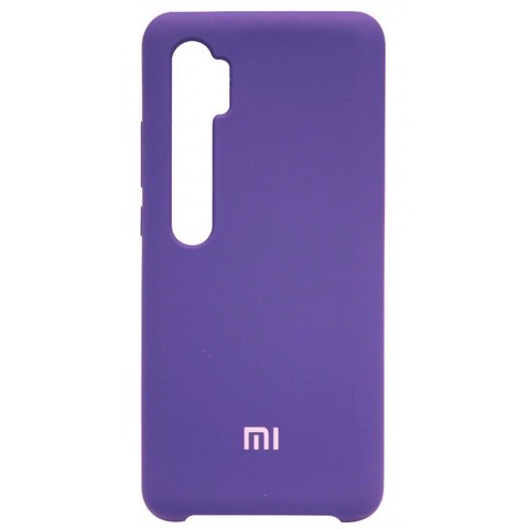 Силиконовый чехол Silicone Cover для Xiaomi Mi Note 10 (Фиолетовый)