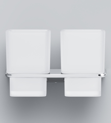 Двойной стеклянный стакан с настенным держателем AM.PM INSPIRE 2.0  - A50A343400