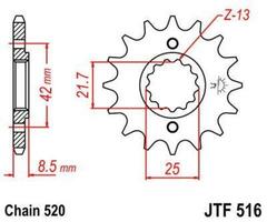 Звезда мотоциклетная JT JTF516.14