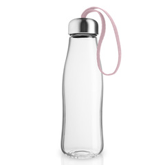 Бутылка стеклянная, 500 мл, розовая, фото 1