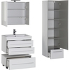 Aquanet 212868 Тумба с раковиной Aquanet Верона 75 белый (подвесная 2 ящика) (212868)