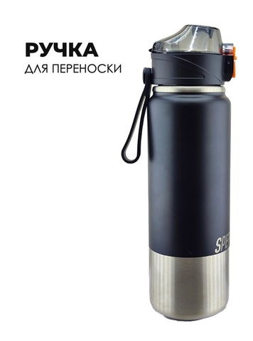 Картинка термофляга Skully KD7063-0.75 black - 6