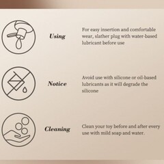 Силиконовая анальная пробка Liz от Drywell